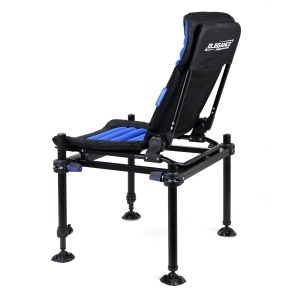Scaun Formax Elegance Feeder Pro NG – Detaliu sistem de picioare Ø36mm, spătar cu pernă și finisaje premium pentru pescuit de performanță.