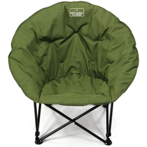 Scaun Sphere – compact, confortabil, cadru oțel 16×0.8 mm, material 600D, formă de sferă și husă 210D. Ideal pentru pescuitul la crap.