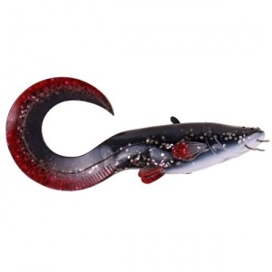 Shad DAM Effzett 200mm Catfish Curl Tail Grey