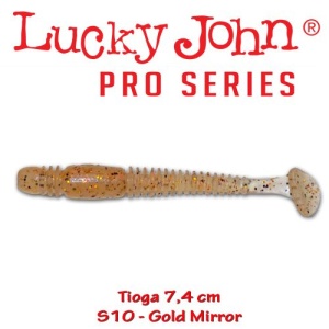 Shad Lucky John Tioga 7.4cm 2.5g Gold Mirror