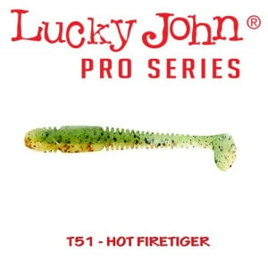 Shad Lucky John Tioga 7.4cm 2.5g Hot Fire Tiger