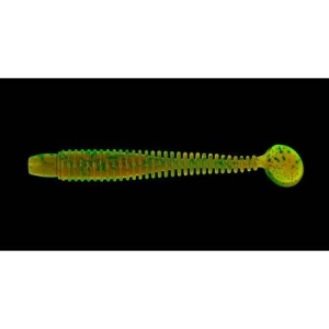 Shad Lunker City Swimming Ribster 10cm 214 Motoroil Pepper
