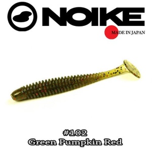Shad Noike Ninja, 7.6cm, Green Pumpkin Red
