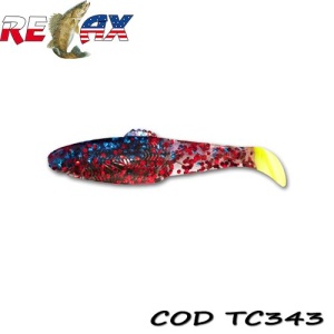 Shad Relax Diamond Tricolor 7.5cm 10buc/plic TC343