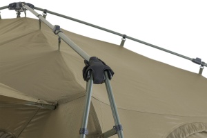 Shelter Mivardi Base Camp XL 300x300x190 cm – Spațiu imens, structură stabilă din aluminiu și ventilație superioară pentru confort maxim la pescuit.