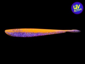 Split Tail Lunker City Fin-s Fish 12.5cm Atomic Ice UV - Img 2