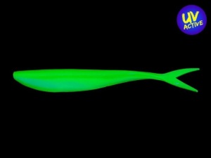 Split Tail Lunker City Freaky Fish 11.5cm Limetreuse UV Activ - Img 2