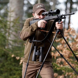 Suport Armă Blaser Carbon Shooting Stick 2.0 – stabilitate, control și reglaj instant pentru tir precis în teren.
