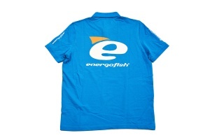 Tricou Polo Benzar Mix Blue White Logo din bumbac 100%, cu guler clasic și design sportiv, ideal pentru pescuit și activități outdoor.