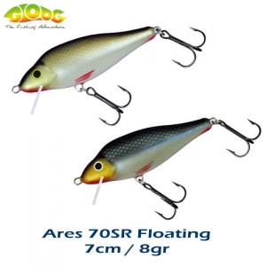Vobler Gloog Ares 70SR 7cm 8g Floating RH (Red Head) - Img 2