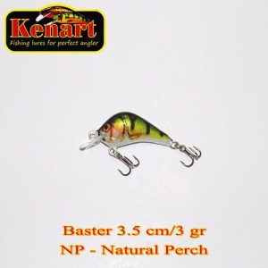 Vobler Kenart Baster 3.5cm 3g Sinking Natural Perch