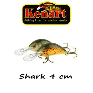 Vobler Kenart Shark 4cm 4g Red Tiger - Img 2