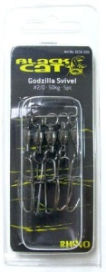 Agrafa Vartej Black Cat Godzilla Swivel 3/0 60Kg - Img 3