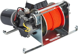 Anchoră electrică premium de proovă Stronger Steelhands 30 (SH-30), echipată cu motor de 85W la 12V, carcasă din plastic ABS rezistent la UV, ruliu din oțel inoxidabil, tambur cu frânghie de 30m și funcție de coborâre în cădere liberă (free fall).