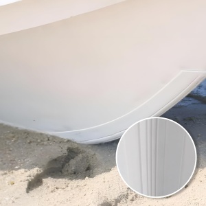 Bandă de protecție pentru chilă KeelGuard Megaware Albă 1.52m (5ft) din polimeri uretanici cu adeziv 3M, ideală pentru protecția bărcii până la 4.87m