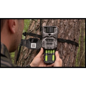 Cameră video night vision 4G HIKMICRO Trail Camera T16 cu senzor 24MP, sistem de lentile cu FOV dual 60°/100°, senzori PIR duali de 0.4s, LED-uri IR invizibile 940nm, transmisie prin aplicația SightApp și stocare internă de 64GB.
