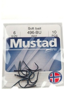 Carlig Mustad M496 Forjat Revers Rotund Bleu 10buc/plic - Img 3