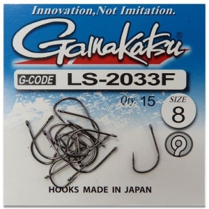 Carlige Gamakatsu LS-2033F Eyed Black - Img 2