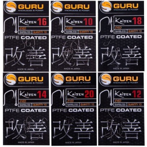 Carlige Guru Kaizen Eyed Barbless 10buc/plic - Img 5