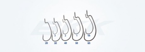 Carlige Offset BKK Chimera Wide Gap Worm Hook Super Slide Coating Nr 3/0 6buc/plic - Img 5
