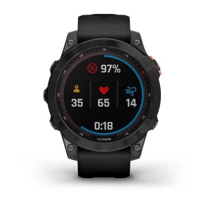 Ceas Garmin Fenix 7X Solar Slate Grey Cu Curea Neagră - Img 7