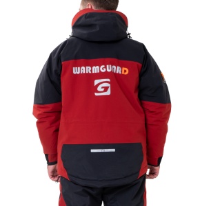 Costum tehnic de iarnă Graff WARMGUARD EXTREME Winter Set 220-O-B-4 de culoare oliv, echipat cu membrană BRATEX de 25.000mm, izolație termică SUBZERO pentru ger extrem de până la –50°C, finisaj DRY CARE și fermoare YKK AquaGuard.