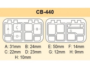 Cutie Meiho Versus CB-440 Black 115 x 78 x 35mm - Img 2