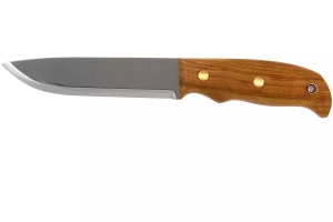 Cuțit Helle Didi Galgalu – Instrument full-tang premium cu lamă de 12,9 cm din oțel 12C27, mâner ergonomic din lemn Kiaat și teacă tradițională din piele.