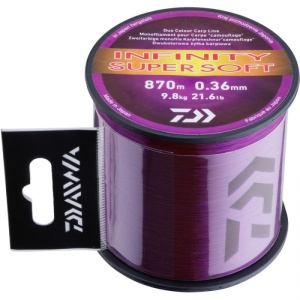 Fir Monofilament Daiwa Infinity Super Soft, Purple Mud, 870m-1350m