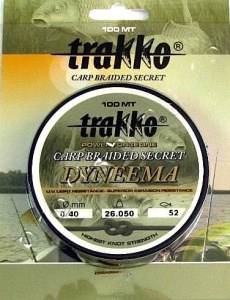 Fir Textil Trakko Carp Braided Secret Dyneema Green 100m