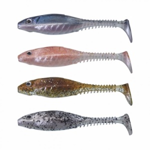 Gunki Grubby Shad Clear Water Kit 8.5cm 4 buc