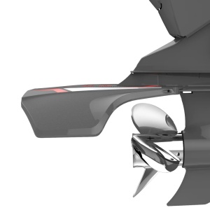 : Hydrofoil StingRay XR4 pentru motoare de 40 - 300 CP – Stabilizator nautic de înaltă performanță fabricat în SUA, nivel maxim de ridicare (Nivel 3), finisaj next-gen și montaj rapid în 2 șuruburi.