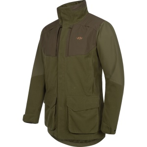 Jachetă impermeabilă și silențioasă de vânătoare Blaser Silence 2L Jacket Men Dark Olive Dark Brown cu buzunare magnetice.
