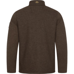 Jachetă tricotată de vânătoare cu lână și căptușeală teddy fleece Blaser Pamir Argali Dark Brown.