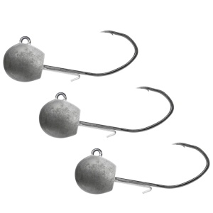 Jig VMC Bullet Jig Nickel nr. 5/0 cu cap hidrodinamic tip glonț și cârlig forjat din oțel Vanadium.
