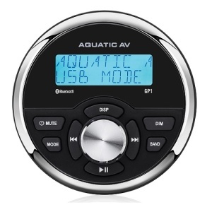 Kit Audio Marine Aquatic AV GP1 + Boxe Economy 160W – Sistem complet alb cu player compact Bluetooth, 2 boxe de 6.5 inch și accesorii de montaj din inox, certificat IP65.