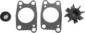 Kit complet de reparație pompă apă Honda 4/5/6/7.5/8/10 CP – Set revizie răcire pentru motoare de barcă 4T, include rotor 19210-881-003, simering axial și două garnituri etanșare carcasă.