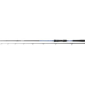 Daiwa Triforce Target Spin 2.10m – 7–28g, blank HMC+ Carbon, inele Alu Oxid, mâner EVA. Lansetă ideală pentru năluci mici și medii la răpitori.