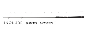 Lansetă de spinning premium Zenaq INQLUDE IS86-M6 Range Snipe 262cm 8-40g – Blank high-modulus rafinat, realizat manual în Japonia, echipat cu tehnologie evoluată RG Guide System (inel de plecare RG10), mandrină Hexagon Reel Seat 15 și inele terminale Ass