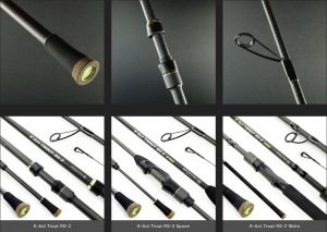Lansetă Sportex X-Act Trout RS-2– blank Toray Carbon, greutate ultra-redusă și sensibilitate maximă pentru pescuit precis la păstrăv