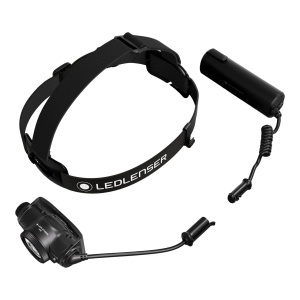 Lanternă frontală profesională Ledlenser H9R 2200 lumeni cu senzori inteligenți Adaptive Light Beam, lumină RGB și protecție IP67.