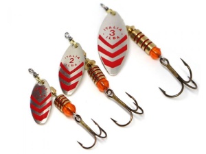 Lingurita rotativa Ilba Lungo Silver/Red Nr 1 3g - Img 4