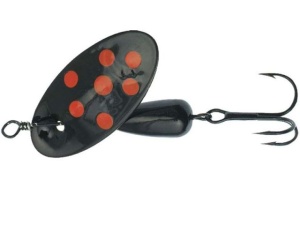Lingurita rotativa Panther Martin Spotted Series #4 Black Fluo
