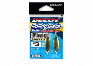 Paleta cu vartej Decoy BL-65 Willow Leaf Gold 2buc/plic - Img 3