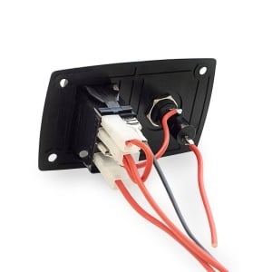 Panou electric pompa santina Albin Pump Marine 12V/24V cu comutator 3 pozitii, suport siguranta integrat si martor luminos.