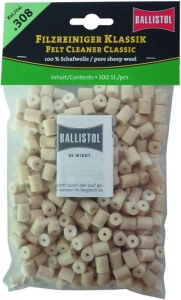 Pelete Ballistol Lana Pentru Curatat Teava Calibrul 5.6mm 300buc - Img 2