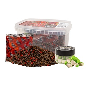 Benzar Mix Summer Pellet Box + Wafters Benzar Twister – kit complet pentru method feeder, cu pelete gata de umectare, aditiv lichid inclus și wafters bonus, ideal pentru partide rapide și eficiente