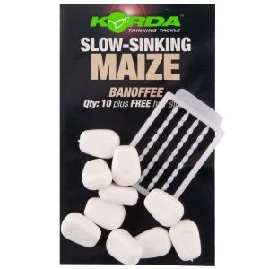 Porumb Flotant Korda Slow-Sinking Maize + Free Hair Stops 10buc/plic - Img 1