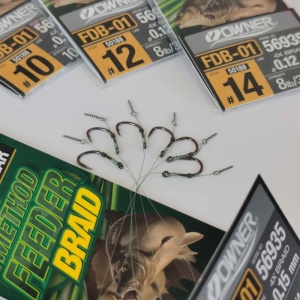 Riguri Owner Method Feeder Braid 56935 FDB-01 Spear Braided 10cm 6buc/plic - Img 3