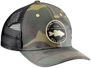 Sapca Flying Fisherman Bass Patch Trucker Hat Camo